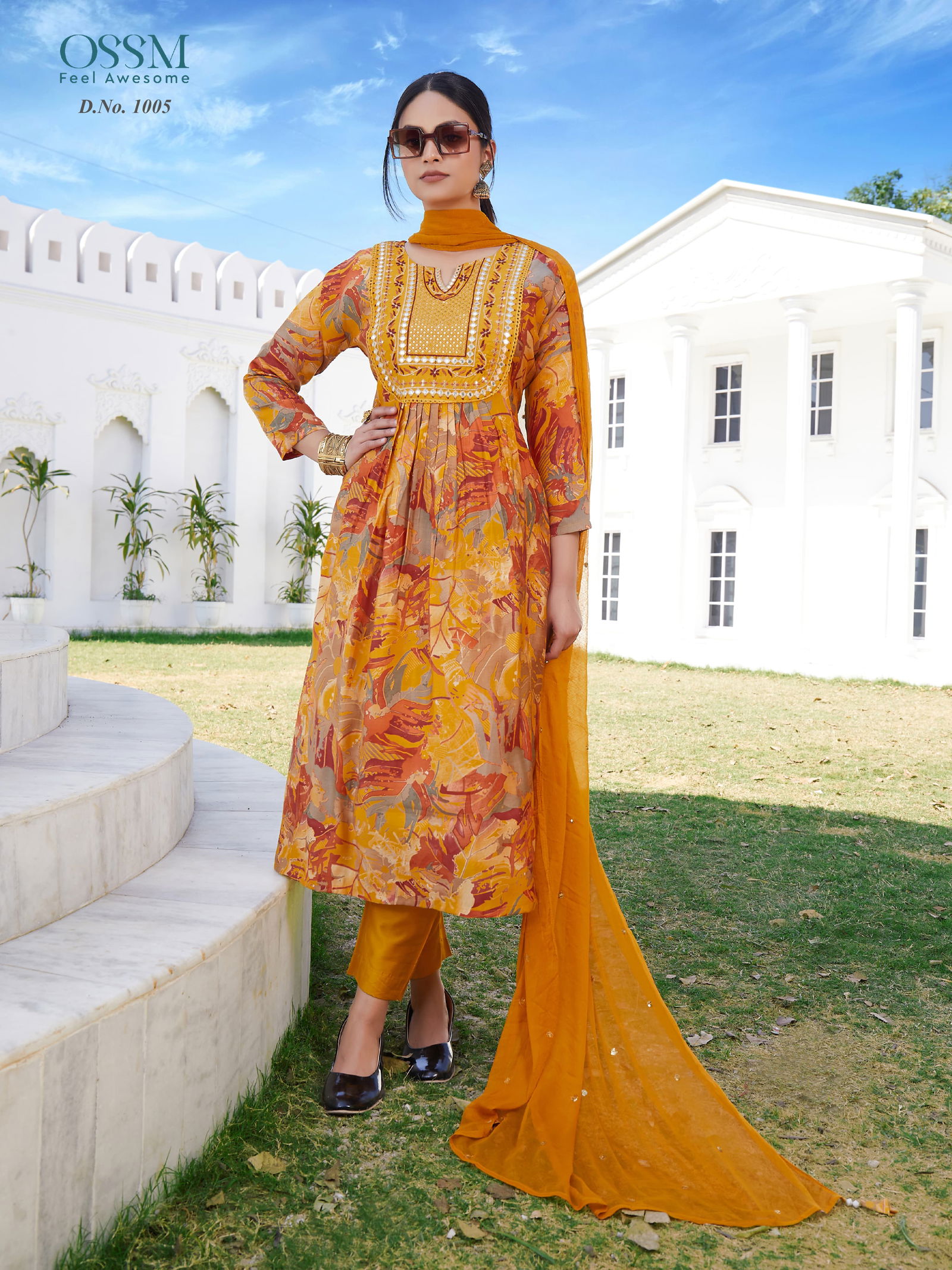 Morni By Ossm Modal Foil Printed Embroidery Kurti With Bottom Dupatta Wholesale Market In Surat With Price